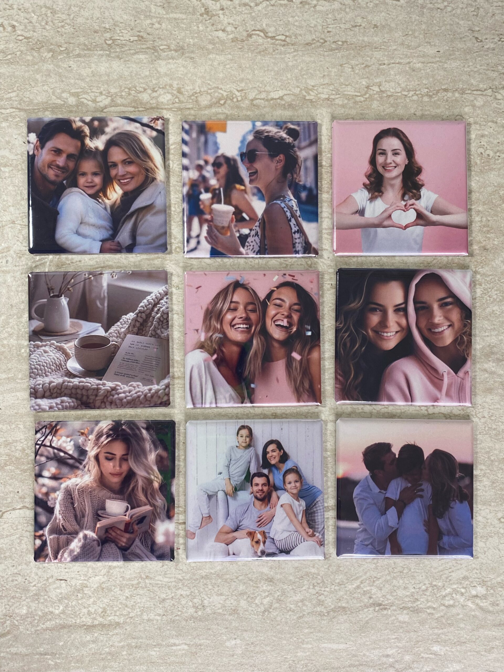 Personalized Photo Magnet (Set of 9)